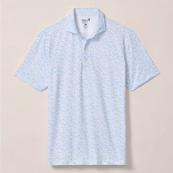 Johnnie o Performance Jersey Polo - Juice Print maliblu - Picture 5 of 8